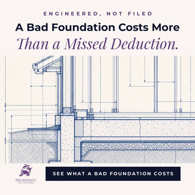 Blueprint ad for a tax firm