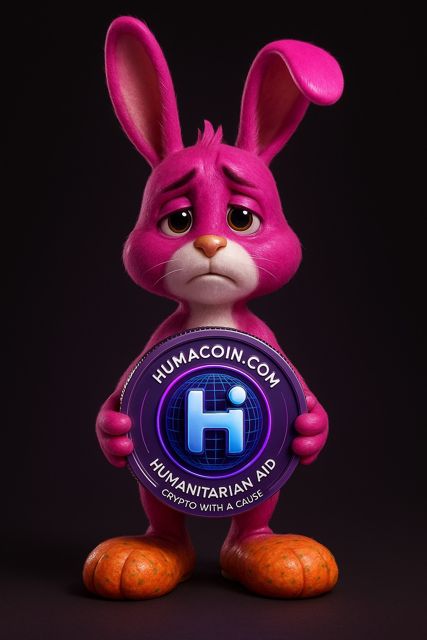 Bunny mascot for a charity coin