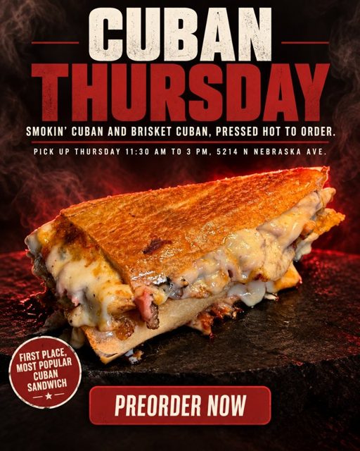 Weekly special ad for a BBQ restaurant